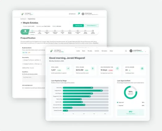 SBA Loans HQ product screens