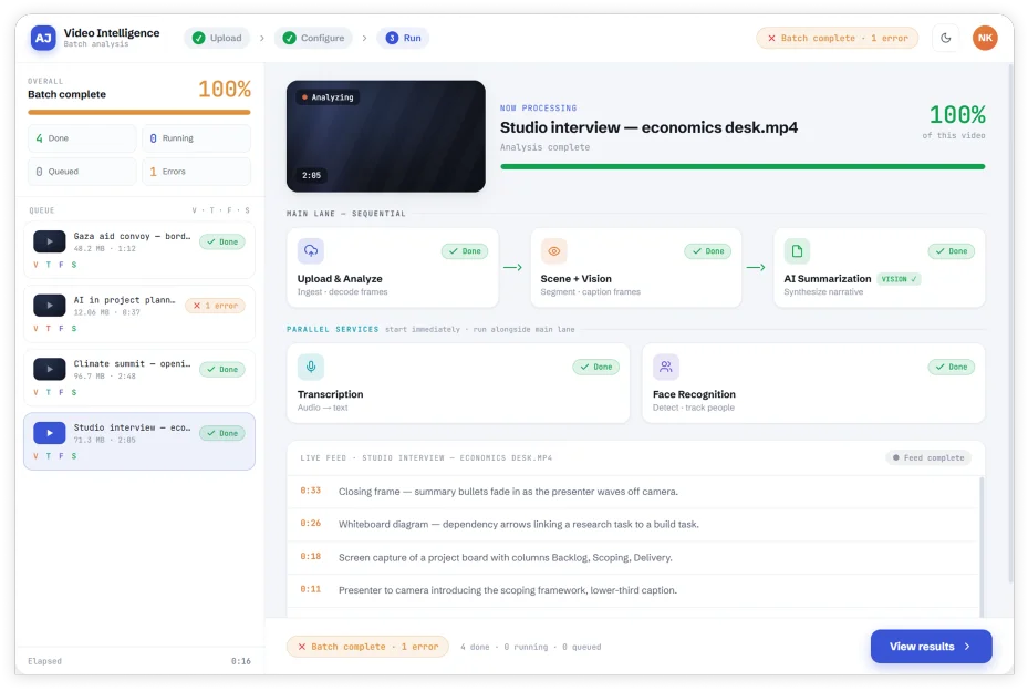 Media Infrastructure Dashboard