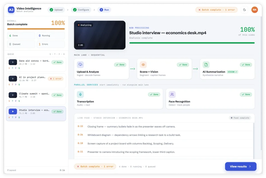 Media Infrastructure Dashboard