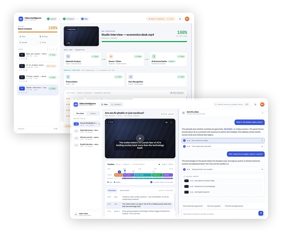 Media Infrastructure dashboard preview