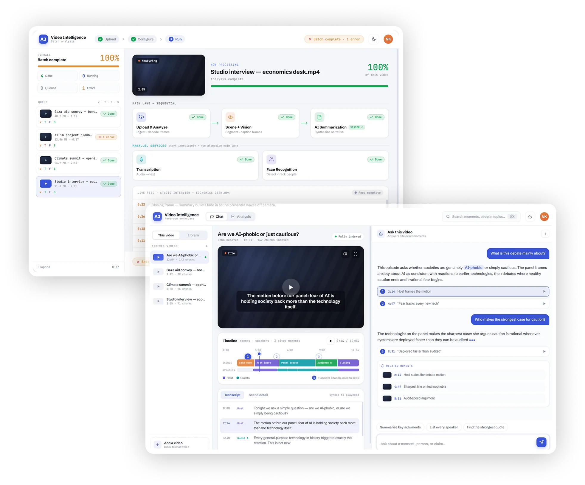 Media Infrastructure dashboard preview